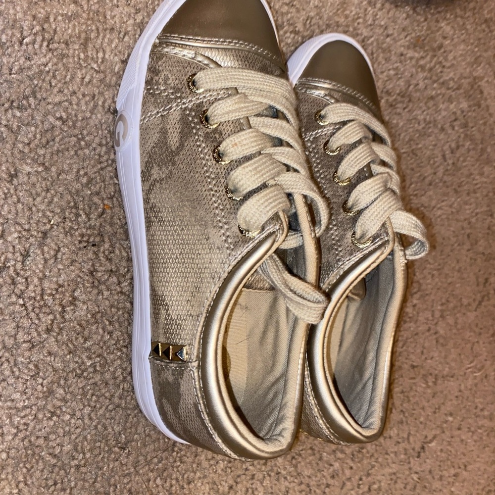 Womens Guess Shoes Gold In Color